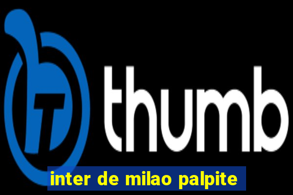 inter de milao palpite